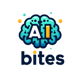 AI Bites logo - a bright teal brain with the words AI Bites